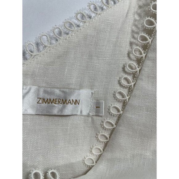 Zimmermann Painted Heart Tear Bodice in White - Picture 5 of 5